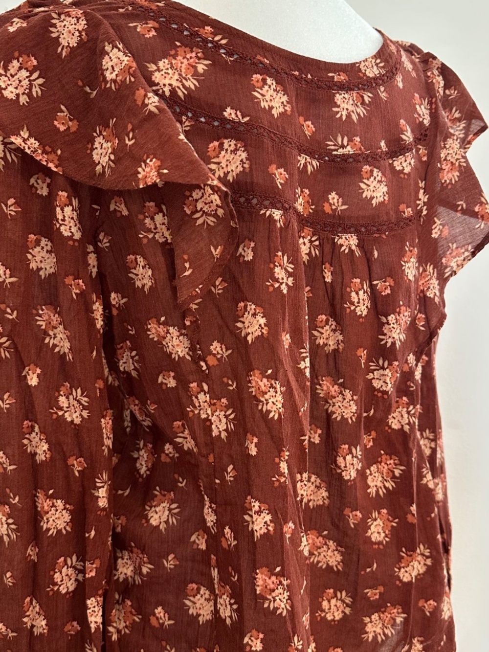 100% Cotton Floral Print Madewell Top
